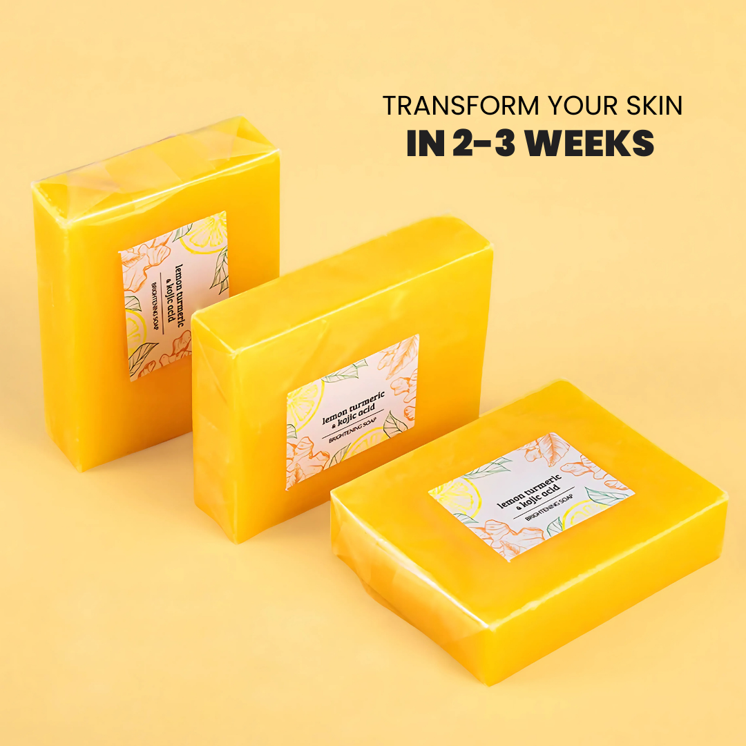Lemon Turmeric & Kojic Acid Brightening Soap
