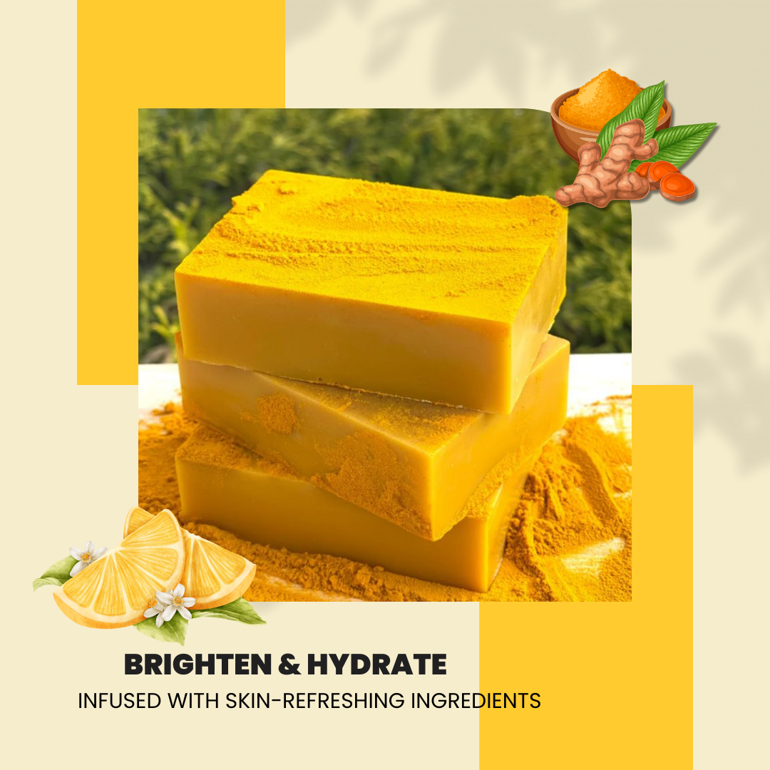 Lemon Turmeric & Kojic Acid Brightening Soap
