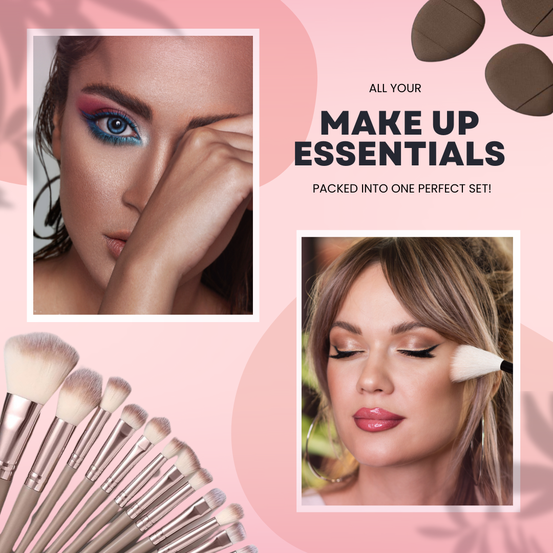 54 Pcs Professional Makeup Tools Set