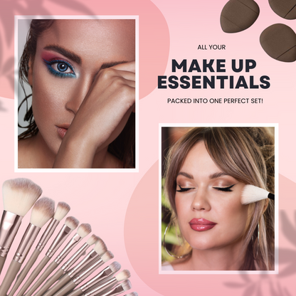 54 Pcs Professional Makeup Tools Set